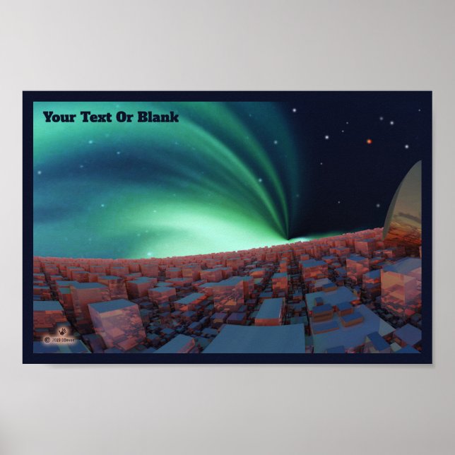 Ionisiertes Sauerstoff Poster (Vorne)