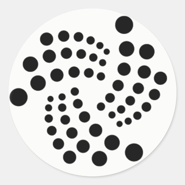 IOTA-Aufkleber 2 Runder Aufkleber (Vorderseite)