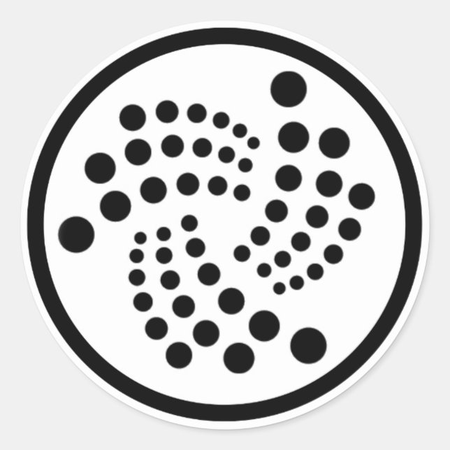 IOTA-Aufkleber Runder Aufkleber (Vorderseite)