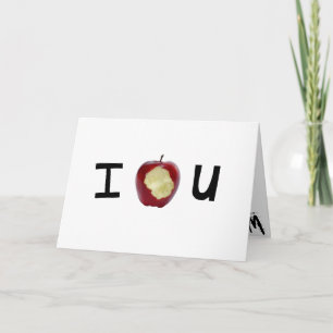 IOU Greeting card Karte
