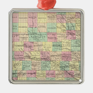 Iowa 3 ornament aus metall