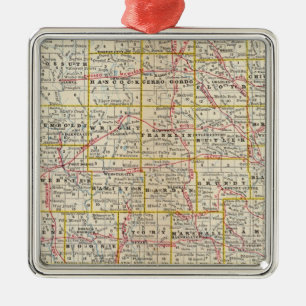 Iowa 6 silbernes ornament