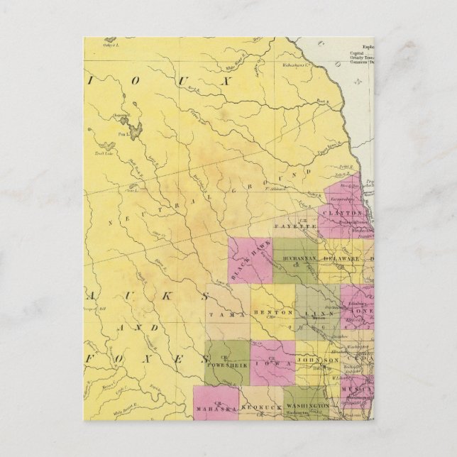 Iowa 7 postkarte (Vorderseite)