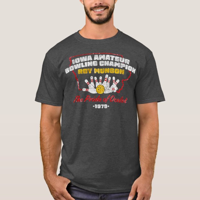 Iowa Amateur Bowling Champion Funny T-Shirt (Vorderseite)