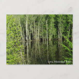 Iowa auf der Postkarte des Mississippi