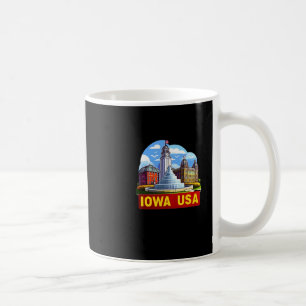 Iowa-Aufkleber in den USA Kaffeetasse