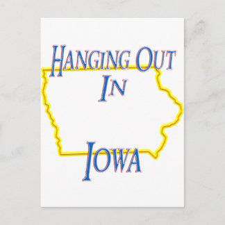 Iowa - Ausgehen Postkarte