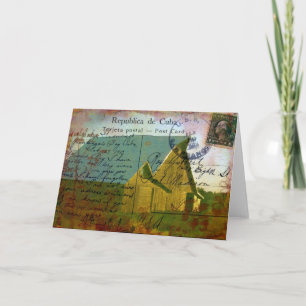 Iowa Barn, Vintage Postkartentextur Karte