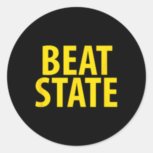 Iowa Beat Staat House geteilte Staat Ia Runder Aufkleber