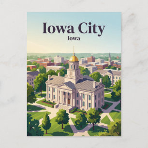 Iowa City, Iowa Postkarte