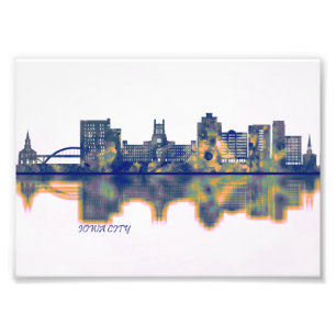 Iowa City Skyline Fotodruck