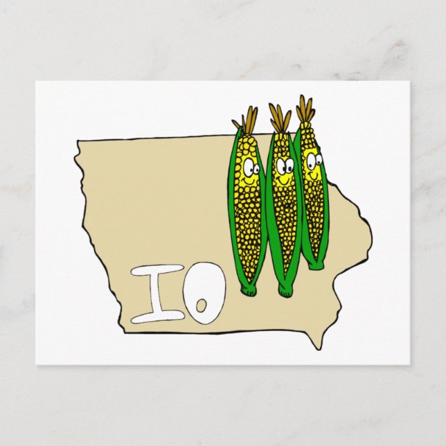 Iowa Corn Fields Postkarte (Vorderseite)
