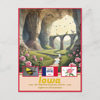 Iowa Essence: Surreal Staat Wonder Postkarte