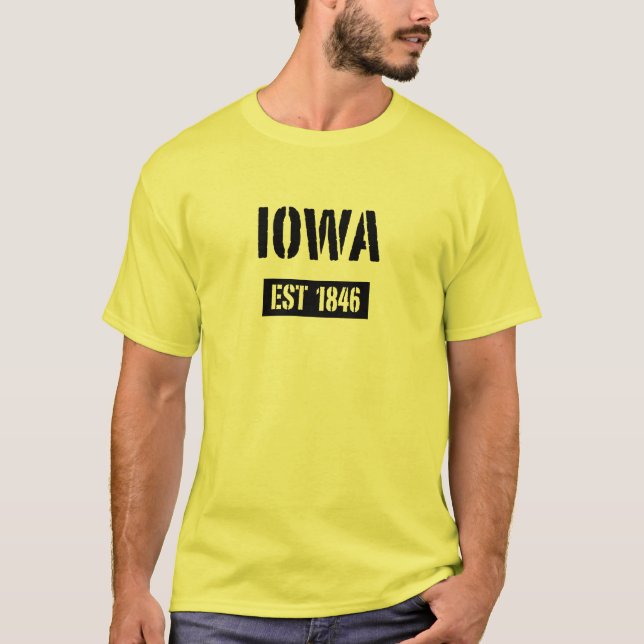 Iowa Est 1846 T - Shirt (Vorderseite)