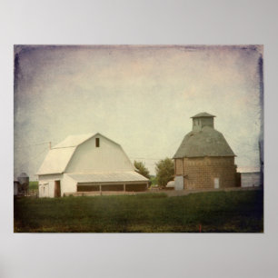 Iowa Farm Poster