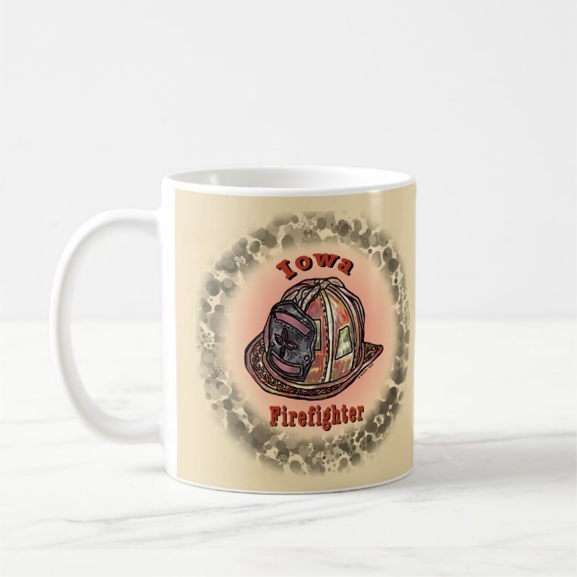 Iowa Firefighter-Tasse Kaffeetasse (Links)