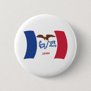 Iowa Flag Button