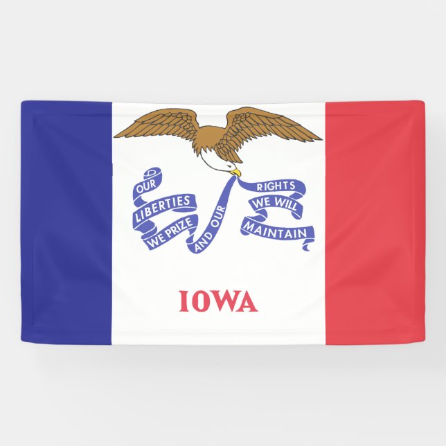 IOWA-Flagge - Banner (Horizontal)