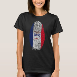 Iowa-Flagge Fingerabdruck Es Ist In Meiner Dna Für T-Shirt