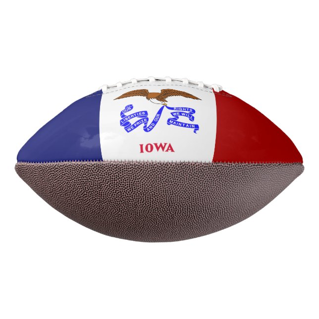 Iowa-Flagge Football (Gedreht 270)
