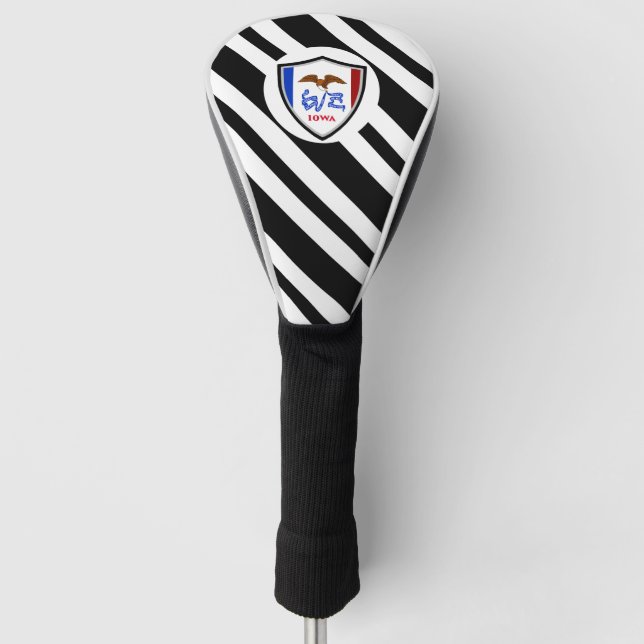 Iowa-Flagge Golf Headcover (Vorderseite)
