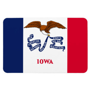 Iowa-Flagge Magnet
