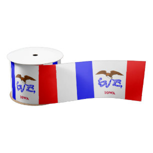 Iowa-Flagge Satinband