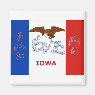 Iowa-Flaggen-Magnet Magnet