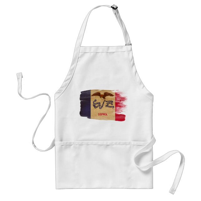 Iowa-Flaggen-Schürze Schürze (Vorne)