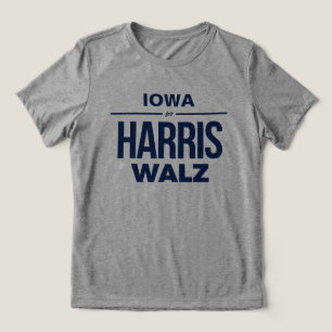 Iowa für Harris Walz Tri-Blend Shirt
