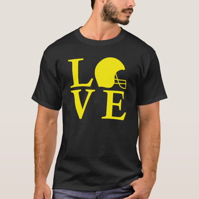 Iowa-Fußball LIEBE T-Shirt (Vorderseite)