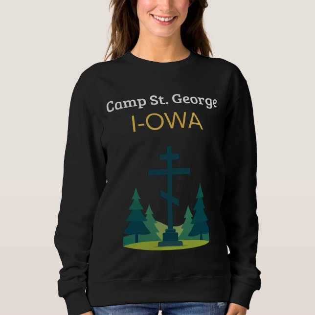 Iowa George Saint Crewneck Pullover (Vorderseite)