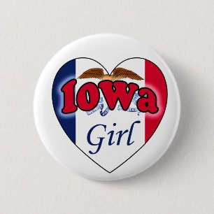 Iowa Girl Button