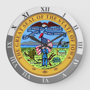 Iowa Große Wanduhr