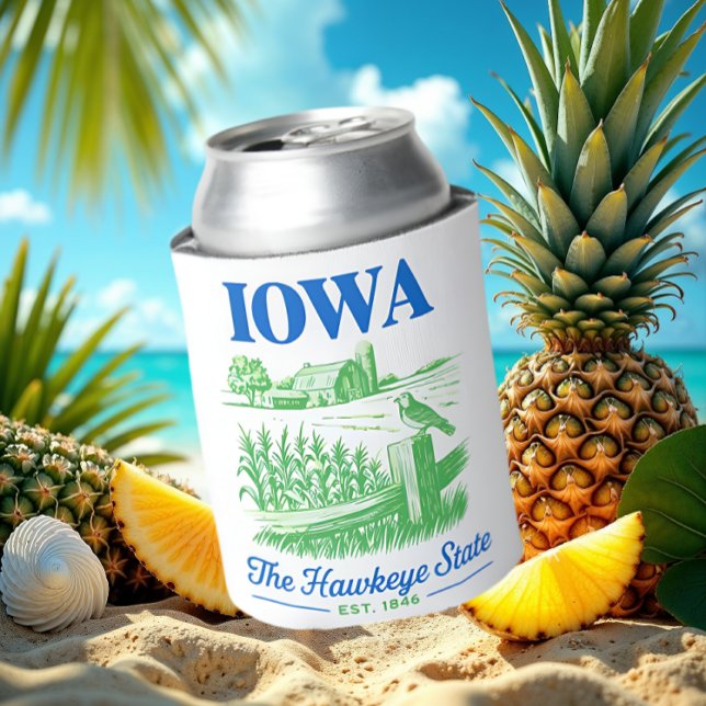 Iowa Hawkeye Staat Farm Selters Dosenkühler (Von Creator hochgeladen)