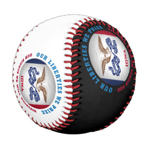 IOWA HAWKEYE STAAT FLAG BASEBALL