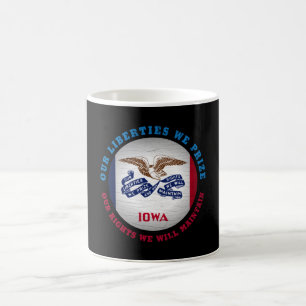 IOWA HAWKEYE STAAT FLAG KAFFEETASSE