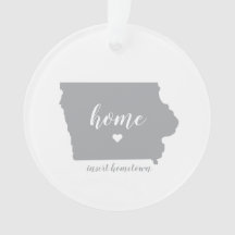 Iowa Heimat Personalisiertes Ornament