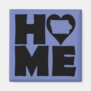 Iowa Home Heart State Kühlschrankmagnet Magnet