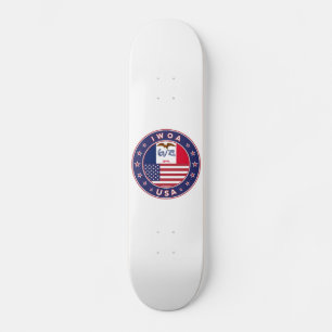 Iowa, Iowa-Aufkleber, Tasche, Uhr Skateboard