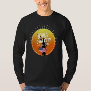 Iowa Iowa City Mormonische Lds-Mission Missionar T-Shirt