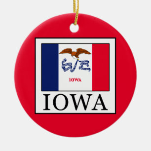 Iowa Keramik Ornament