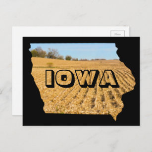 Iowa Landschaftlich Cornfield Nature Fotografy Tra Postkarte