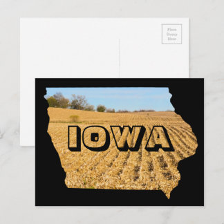 Iowa Landschaftlich Cornfield Nature Fotografy Tra Postkarte