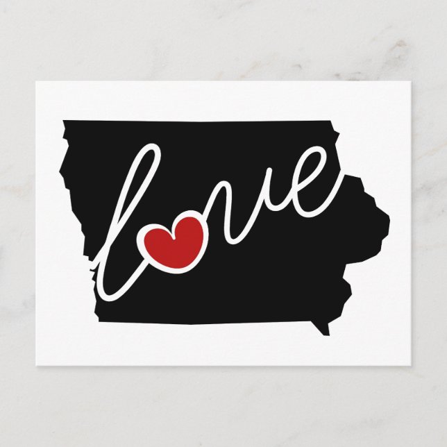 Iowa Liebe! Geschenke für IA Lovers Postkarte (Vorderseite)