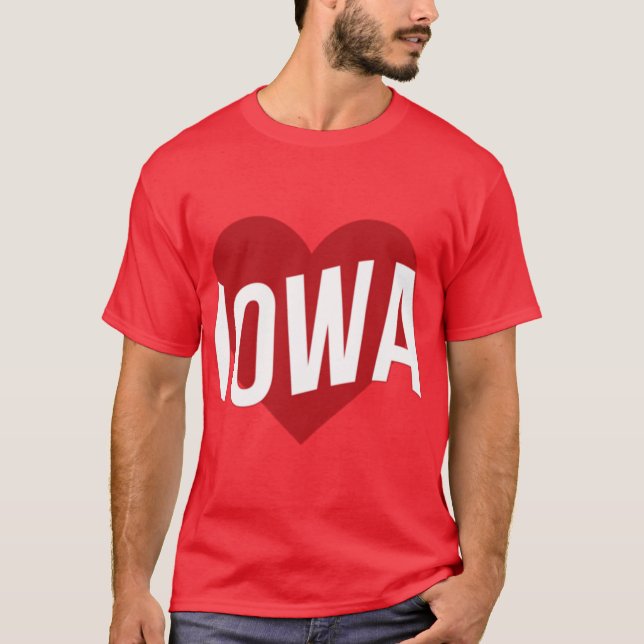 Iowa Liebe T-Shirt (Vorderseite)