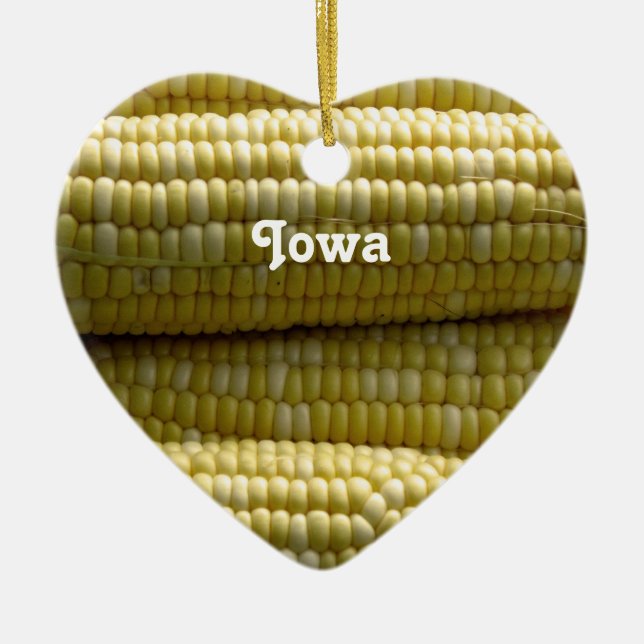 Iowa-Maiskörner Keramikornament (Vorne)