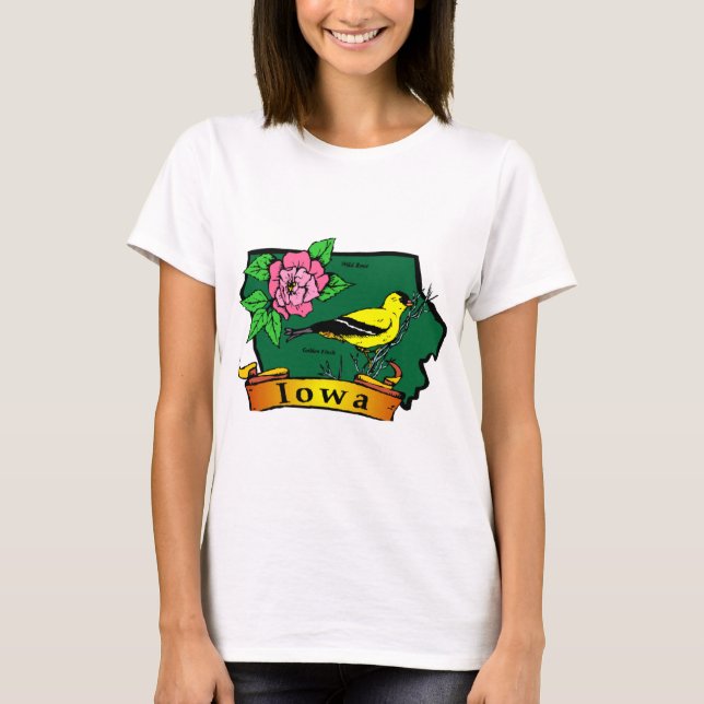 Iowa Map T-Shirt (Vorderseite)