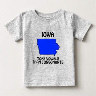 Iowa - Mehr Vowelen als Konsonanten Baby T-shirt
