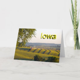 Iowa Note Card Feiertagskarte